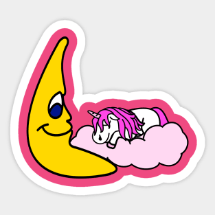 Schlafendes Einhorn Sticker